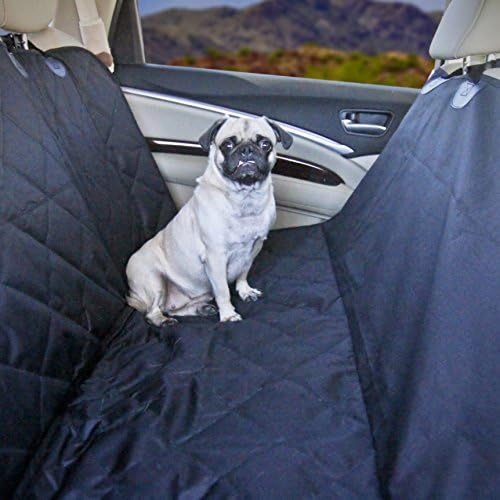Devoted Doggy Premium Dog Seat Cover with Hammock Feature - Waterproof Material - Dog Seat Belt Included - Unique Nonslip Backing with Seat Anchors - Black