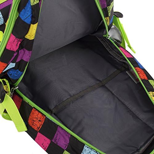 Ebrigoo Waterproof Kid Grade Bookbag Elementary Child School Bag Boy Girl Travel Multipurpose Daypack Casual Plaid Backpack(Blue)