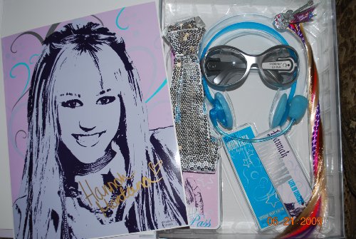 Disney Exclusive Hannah Montana Tour Book Concert Ticket and Costume Accessories