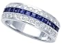 1.35 cttw Karina B(tm) Sapphire Band - Platinum, 18kt White or Yellow Gold