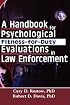 A Handbook for Psychological Fitness-For-Duty Evaluations in Law Enforcement