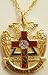 Scottish Rite Rose Croix Cross 32 Degree Masonic Masonry Freemason Pendant Necklace w/chain