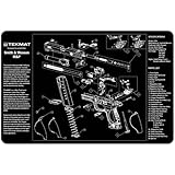TekMat 11-Inch X 17-Inch Handgun Cleaning Mat with Smith and Wesson MandP Imprint, Black