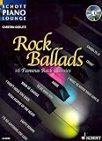 Produkt-Bild: Schott Piano Lounge: ROCK BALLADS (+CD) mit Bleistift -- 16 ber&uuml;hmte Rock-Klassiker u.a. von THE ROLLING STONES und THE SCORPIONS in klangvollen, mittelschweren Arrangements f&uuml;r Klavier von Carsten Gerlitz (Noten/sheet music)