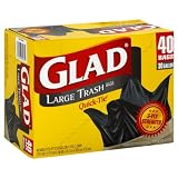 Glad Large Trash Bags, 30 Gallon 40 bags