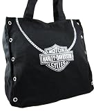 Licensed Harley Davidson Bar & Shield Canvas Tote Bag