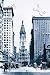 Art Poster, Looking North on Broad Street, Philadelphia, PA - 18.75 x 27.5