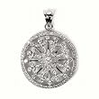STERLING SILVER MEN'S PENDANT W/CZ 52mm