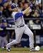 Michael Young Texas Rangers 8x10 Photo (Batting Action)