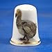 Porcelain China Thimble -- Dead as a Dodo