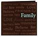 Pioneer 12-Inch by 12-Inch Text Faux Suede Scrapbook, Family
