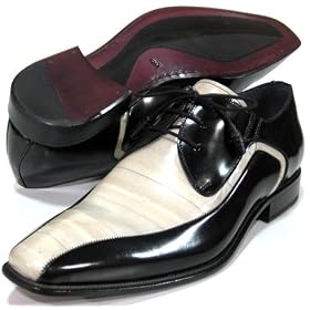 Mezlan '3334' Bicycle Toe Oxfords Mens - Natural Black by Mezlan