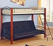 Coaster Bunk Bed with Futon Convertible, Twin
