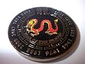 Black Year of the Dragon Poker Weight Coin