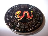 Black Year of the Dragon Poker Weight Coin