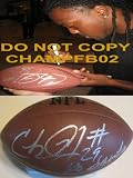 CHRIS IVORY,NEW ORLEANS SAINTS,TIFFIN,SIGNED,AUTOGRAPHED,NFL FOOTBALL,WITH PROOF + COA