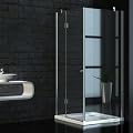 Moderne Glas Duschkabine / Duschabtrennung 90 x 90 cm -L-