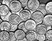 Wallmonkeys Peel and Stick Wall Decals - American liberty Silver Dollars - Removable Graphic