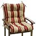Greendale Home Fashions Outdoor Seat/Back Chair Cushion, Roma Stripe