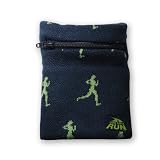 Zippered Running Wrist Band WristSTASH by RunTECHNOLOGY - Runner (Navy)