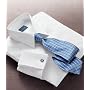 Stays Cool Wrinkle-Free Point Collar French Cuff Broadcloth Dress Shirt