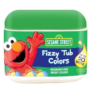 Sesame Street Fizzy Tub Colors 24 Count