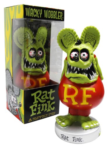 BIG DADDYエドロスの名キャラクター『RAT FINK』！★【ボビングヘッド★ラットフィンク（グリーン）】 FUNKO製RatFink☆アメリカン雑貨アメリカ雑貨