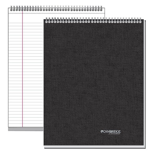 NEW - Cambridge 2-Subject Top Wire Business Notebook, Lgl Rule, Letter, WE, 96 Pages - 6090