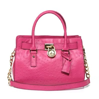 Michael Kors Hamilton 18K EW Satchel in Zinn