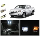 Honda Ridgeline LED Package Interior + Tag + Reverse Lights (19 pieces)