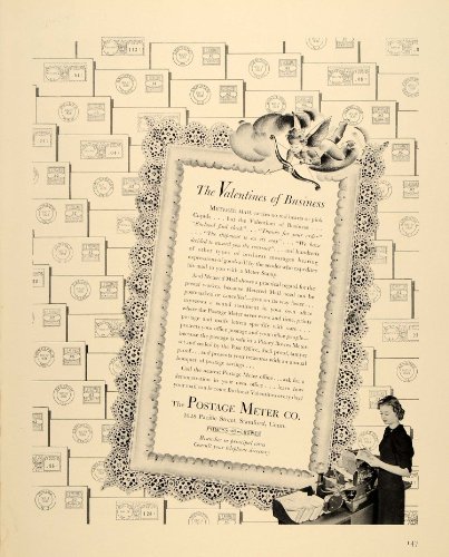 1939 Ad Postage Meter Post Stamp Stamford Mail Pitney - Original Print Ad