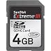 Electronics : SanDisk 4 GB Extreme III SDHC Card (SDSDRX3-4096-A21, Retail Package)