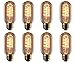 Rolay 25W Vintage Edison Bulbs, T45 Clear Glass Antique Vintage Old Fashioned E26 Incandescent Light Bulbs, 8 Pack