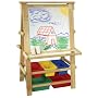 Natural Wood Easel with Plastic Bins
