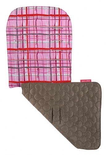 Maclaren  ART13352 - Buggy - Sitzauflage Watercolor Tartan-Sachet Pink/Deep Taupe Preisvergleich