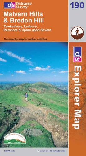 Malvern Hills and Bredon Hill (Explorer Maps)