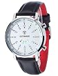 DETOMASO Herrenuhr Spacy Timeline Rund Silber/Wei�/Leder G-30730-S