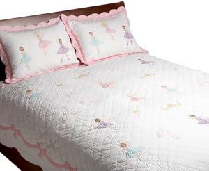 Pem America, Ballet Lesson Collection, Twin 2-Piece Quilt Set, Pink