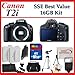 Canon EOS Rebel T2i (550D) Digital SLR Camera + SSE Best Value Upgraders Package: Includes - 16GB, Deluxe Carrying Case & Tripod Complete Accessories Package