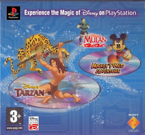 Childrens Toyshop  Video Games : Disney PsOne Triple Pack: Tarzan / Mulan / Mickeys Wild Adventure