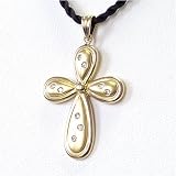 14KYG Diamond Cross Pendant