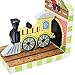 Fantasy Fields - Transportation Thematic Set of 2 Wooden Bookends for Kids |  Imagination Inspiring  Hand Crafted & Hand Painted Details | Non-Toxic, Lead Free Water-based Paint