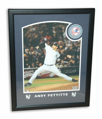 Andy Pettitte New York Yankees Autographed/Hand Signed Framed 16x20 Photo