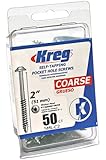 Kreg SML-C2 2-Inch Washer Head #8 Coarse Pocket Screws, 50 Count