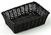 Small Black Wicker Gift Hamper Basket