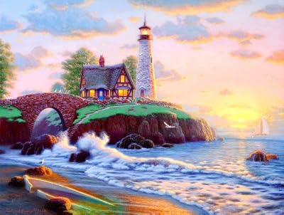 Lighthouse Point 500pc Jigsaw Puzzle by Richard Burns