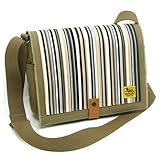 TOOL BAG FOR STREET A5サイズ/横型 カーキグレー/ベージュストライプ