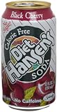 Hansens Soda Diet Black Cherry, 12-Ounce Cans (Pack of 24)
