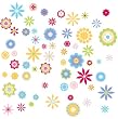 RoomMates RMK1170SCS Graphic Flowers Peel & Stick Wall Decals