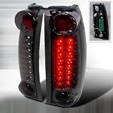 1999-2000 Cadillac Escalade, 1988-1998 Chevy C10 Led Tail Lights Smoke by Instyleparts